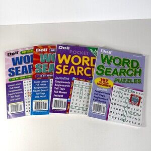 Dell Word Search Lot of 4